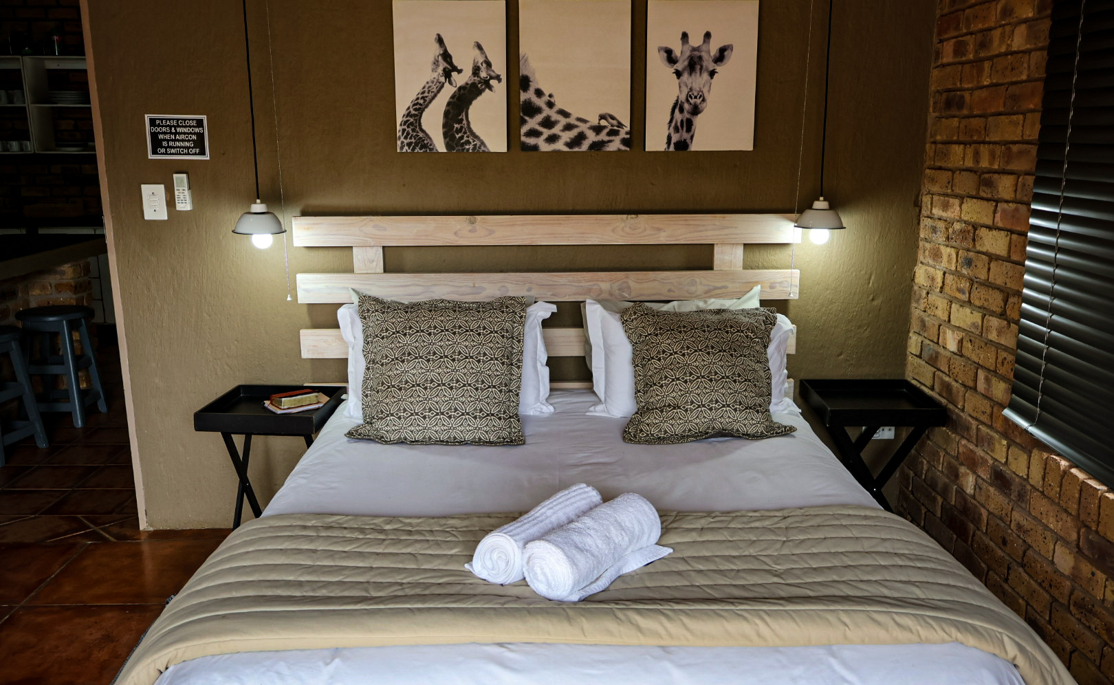 safari lodge unit interior